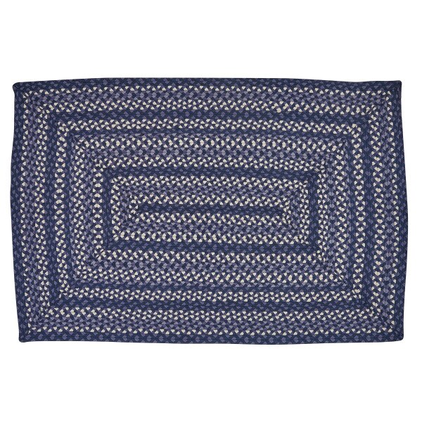 Bluestone Braided Rectangular Rug 48" x 72" Park Designs